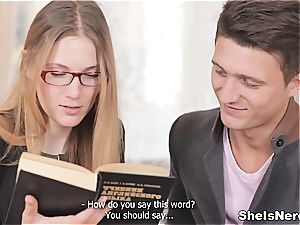 She Is Nerdy - Mixing fuck-fest with English inspects